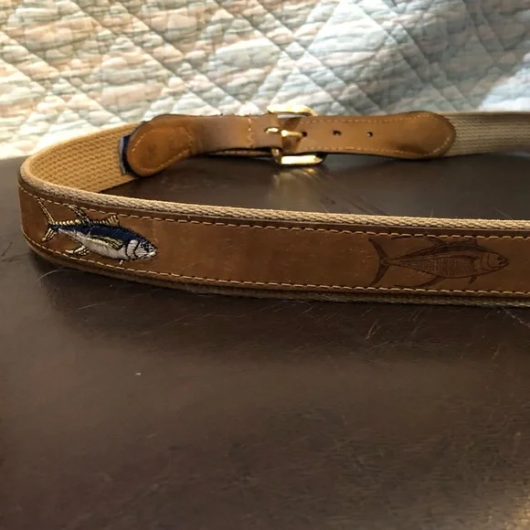 Men’s Fish Belt measurement is 45”inches laid flat n measured - Picture 7 of 13